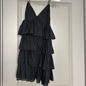 J Crew Black womens mini dress